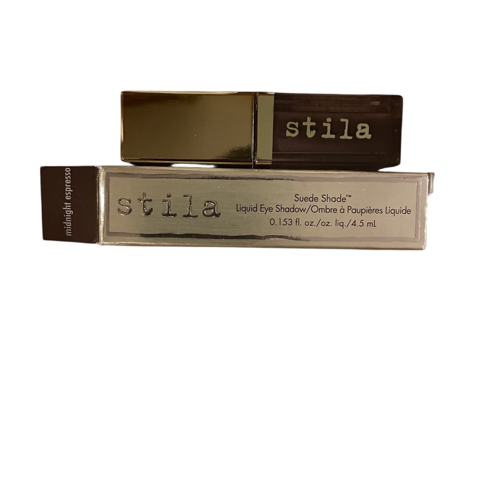NIB Stila Suede Shade liquid eyeshadow Midnight Espresso Dark Brown FULL SIZE